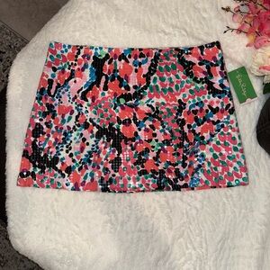 NWT Lilly Pulitzer Vibrant Sequin Mini Skirt Size 8